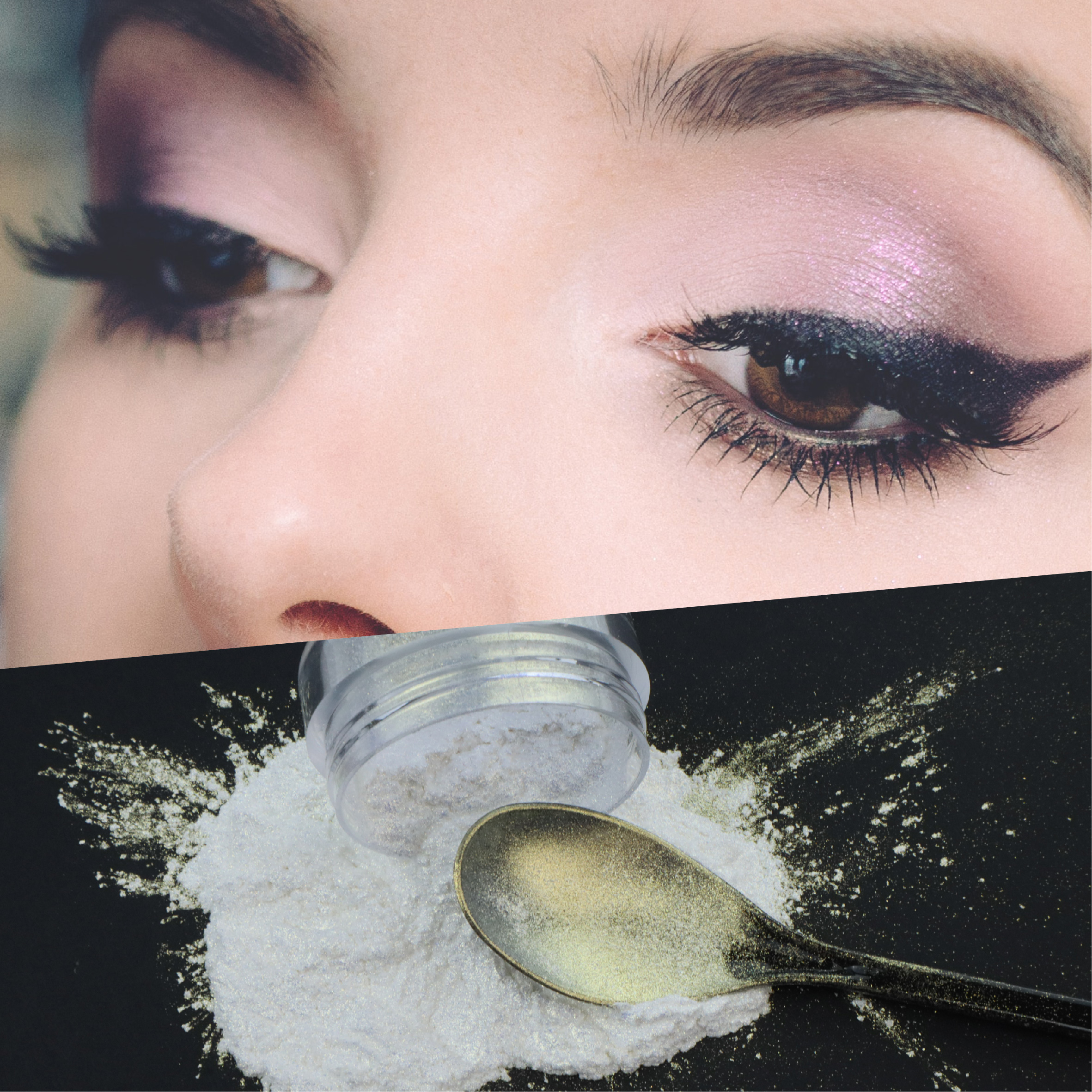 Pigment de chrome nacré